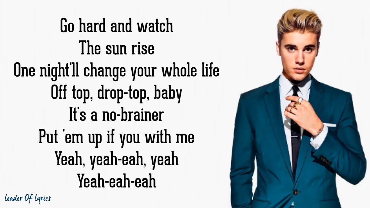 DJ Khaled - NO BRAINER (Lyrics) Ft. Justin Bieber, Chance The Rapper ...