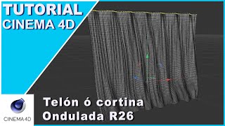 Cortina ondulada Telón ondulado TUTORIAL | Cinema 4D R26