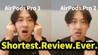 What AirPods Pro 2 sounds like. vs. AirPods Pro 1