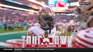 Deebo Samuel wows Jim Nantz on 16-yard TD vs. Dolphins