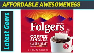 Folgers Coffee Singles Classic Roast: Enjoy the Perfect Cup Anywhere!