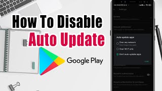 How To Disable Auto Update Google Play Store