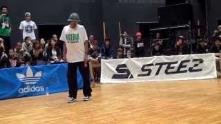 oSaam(sucreamgoodman) vs Atsuki(LOCA) DANCE@LIVE 2014 HOKURIKU 4STYLE HIPHOP【SEMIFINAL】