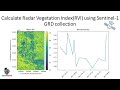 Calculate Radar Vegetation Index(RVI) using Sentinel-1 GRD collection