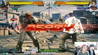 2016/08/26 Tekken 7 FR Rank Match! Knee (Bryan) vs Asellas (Hwoarang)