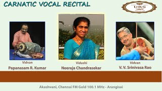 UKS CARNATIC Neeraja Chandrasekar known for her mellifluous voice and expressive rendition of ragas.