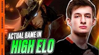 FNC Nemesis | Twisted Fate | Actual High Elo Game!