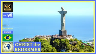 CHRIST the REDEEMER, Rio de Janeiro, BRAZIL Travel 4K Wtravel #shorts