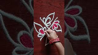 Easy rangoli #rangoli #dailyuserangoli #kolam #muggulu #simplerangoli