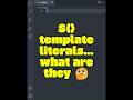 JavaScript Template Literals: The Easy Way to Concatenate Strings! 🚀 #coding #javascript