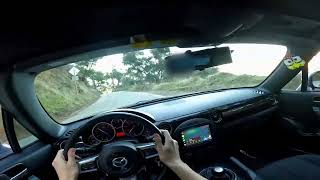 Chill NC Miata Mountain Drive POV with Binaural Audio