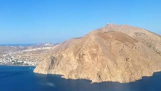 Landing at Santorini Airport with Aegean Air - Προσγείωση στο αεροδρόμιο της Σαντορίνης