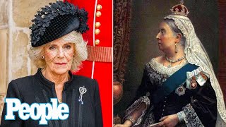 Queen Camilla Wore Queen Victoria's Diamond Brooch to Queen Elizabeth's Funeral | PEOPLE