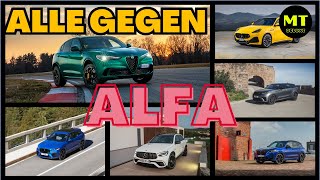 Alfa Romeo STELVIO Quadrifoglio | Grecale | GLC 63 S | F-Pace SVR | Velar SV | X3M | im VERGLEICH!