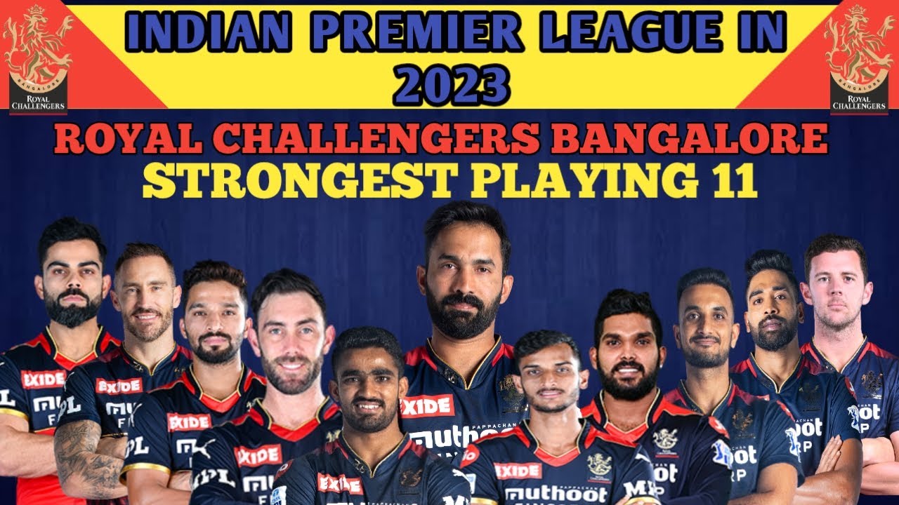 IPL 2023 Royal Challengers Bangalore Strongest Playing 11 | RCB Team ...