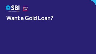 Get It Done With SBI - Gold Loan