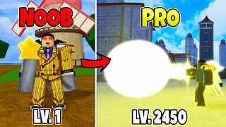 Light Awakening Noob to Pro Level 1 to Max Level 2450 in Blox Fruits!