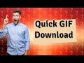 How do you download a GIF from a website?