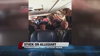 Allegiant passengers on plane without AC