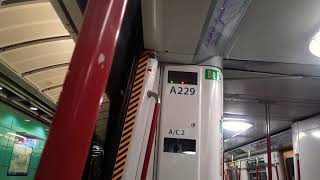 港鐵觀塘綫列車(A210/A229) 關門片段 ( A5 ) - A229