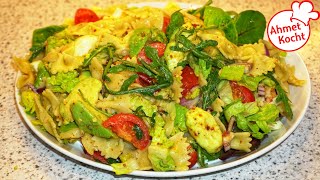 Nudelsalat mit Avocado | Ahmet Kocht | vegetarisch kochen | Folge 630