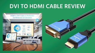 Blue Rigger High Speed HDMI To DVI Adapter Cable Unboxing \u0026 Quick Review