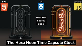 The Hexa Neon Time Capsule Clock | HTML, CSS, Javascript |