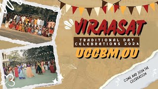 Traditional day celebrations 2024 | UCCBM | OSMANIA UNIVERSITY | VIRAASAT | MBA | FLASHMOB |