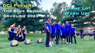 In the Lot with The Blue Devils | Warm Up Exercises @DCI Prelim August 10, 2023 (1 of 2) [4K]