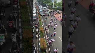 TV One 10 K, bikin macet lalu lintas jl HR Rasuna Said Jakarta Selatan #shorts #wibikembara