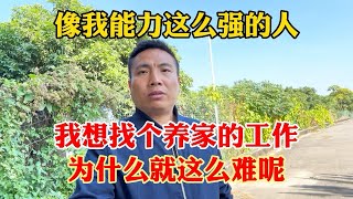 像我能力这么强的人，只想找个养家糊口的工作，为什么就这么难呢？难道普通人就不用养家糊口吗？就应该当奴隶牛马吗？