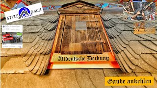 Gaube ankehlen - Wangenkehle - Fliehende Schieferkehle - Schieferdach in München - Ausgehende Kehle