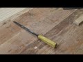 straightening a bent chisel