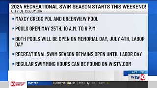 City of Columbia announces hours for Recreational 2024 Swim Season