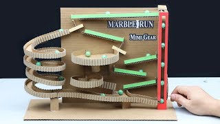 How to Make Mini Marble Run Machine