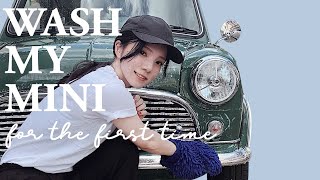 【ローバーミニ】はじめての洗車🛁Washing My Mini For The First Time