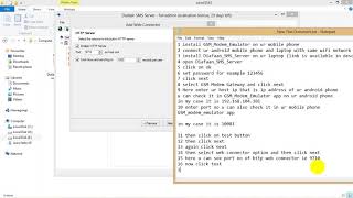 send sms using java code part 2