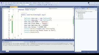 C# Overload Constructor with visual studio
