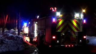 Companies Working a Barn Fire on an icy night | Townsend