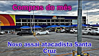 Primeira compras do ano de 2025(Novo assai atacadista em Santa Cruz