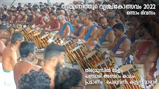 തൃപ്പൂണിത്തുറ വൃശ്ചികോത്സവം 2022 l Tripunithura Vrischikolsavam 2022 l panchari melam 5am kalam l