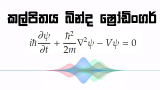 ෂ්‍රෝඩිංගර්ගේ තරංග සමීකරණය- Schrödinger's Wave Equation- Quantum Physics in Sinhala Part VI