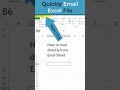 Mail directly from excel  #shorts