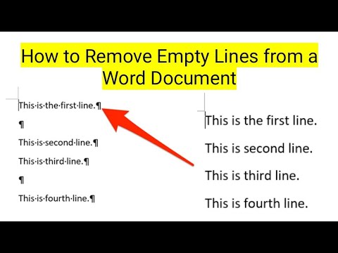 How to Remove Empty Lines from a Word Document