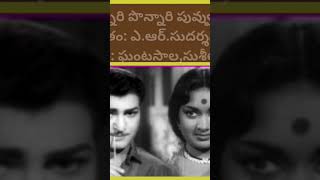 చిన్నారి పొన్నారి పువ్వు ॥ #ntr #savitri #svrangarao #jamuna #nadiadjaname #alluramalingaiah #viral