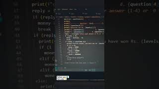 quiz program using python 🖇️ || how to make quiz program in python 😈 #python #coding #ai