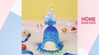 Cinderella Princess Pull Me Up Cake Tutorial | Home Baking #Shorts