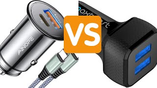 Best Car Charger Maxboost Car Charger VS AINOPE All Metal Charger