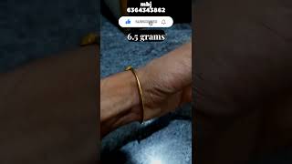 Only 6.5 grams gold ladies hand kada #gold #shorts #kada #bangles #viral #trending