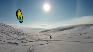 Hardangervidda, Halne Fjellstugu, big day, snowkite in Norway, Kiteseason